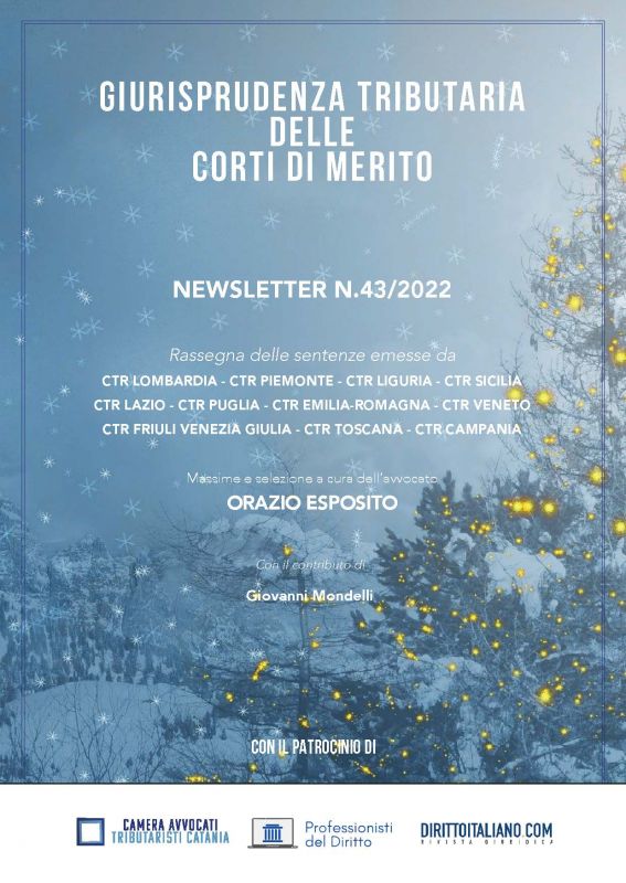 Copertina di Giurisprudenza delle Corti di Giustizia Tributaria	