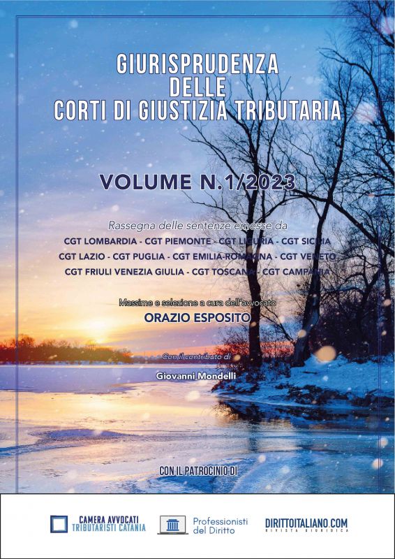 Copertina di Giurisprudenza delle Corti di Giustizia Tributaria