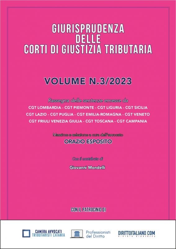 Copertina di Giurisprudenza delle Corti di Giustizia Tributaria	