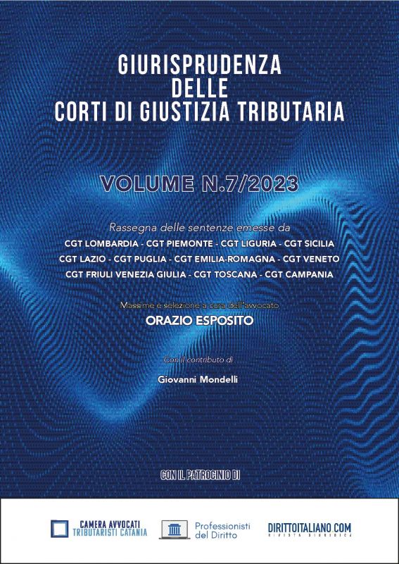 Copertina di Giurisprudenza delle Corti di Giustizia Tributaria