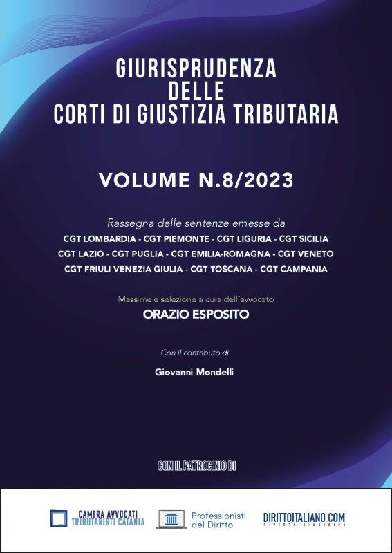 Copertina di Giurisprudenza delle Corti di Giustizia Tributaria