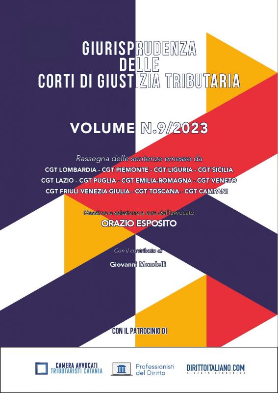 Copertina di Giurisprudenza delle Corti di Giustizia Tributaria