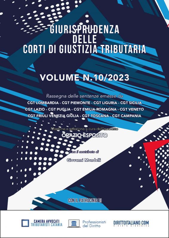 Copertina di Giurisprudenza delle Corti di Giustizia Tributaria