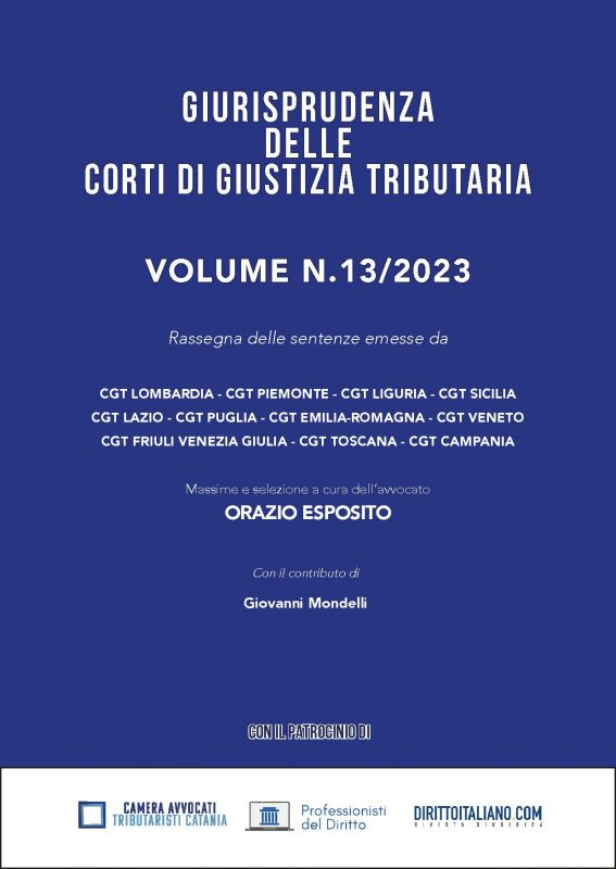 Copertina di Giurisprudenza delle Corti di Giustizia Tributaria	