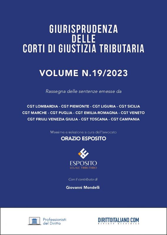 Copertina di Giurisprudenza delle Corti di Giustizia Tributaria	