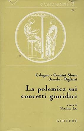 Copertina di La polemica sui concetti giuridici, scritto da Natalino Irti