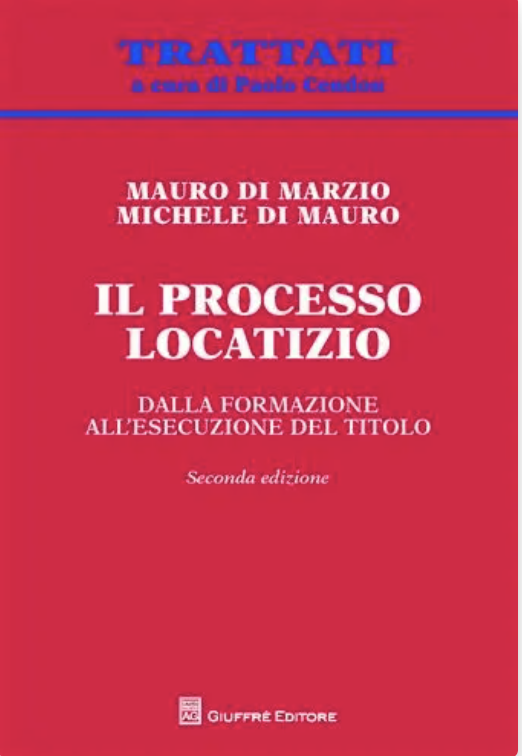 Copertina di Il processo locatizio, scritto da Mauro Di Marzio
