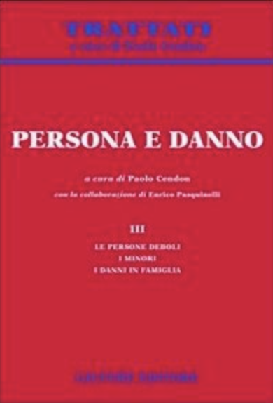 Copertina di Persona e danno III, scritto da Paolo Cendon