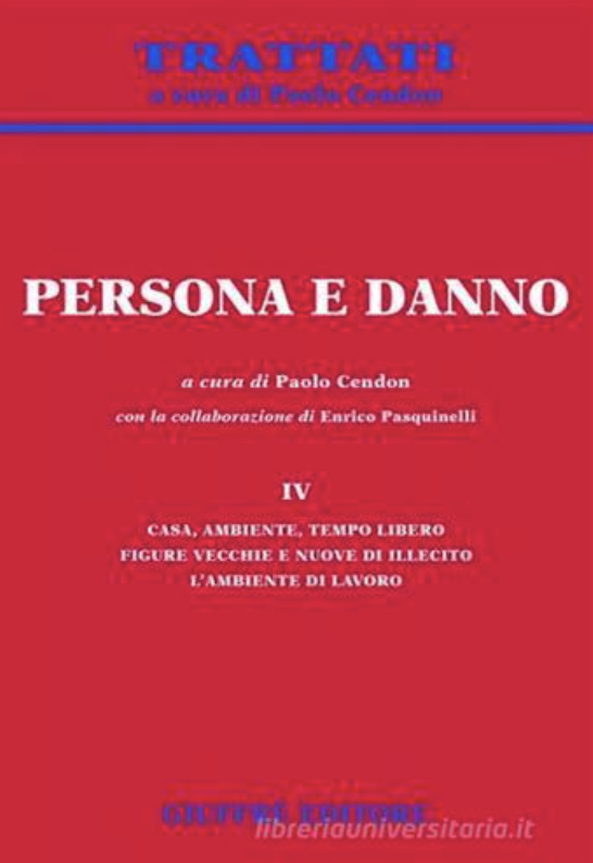 Copertina di Persona e danno IV, scritto da 