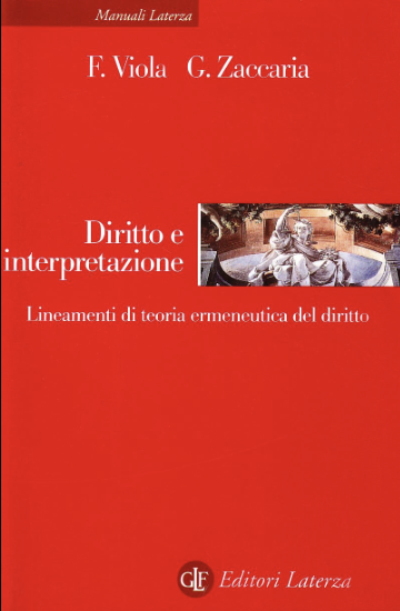 Copertina di Diritto e interpretazione, scritto da Francesco Viola 