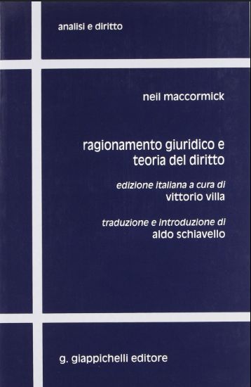 Copertina di Ragionamento giuridico e teoria del diritto, scritto da Donald Neil MacCormick
