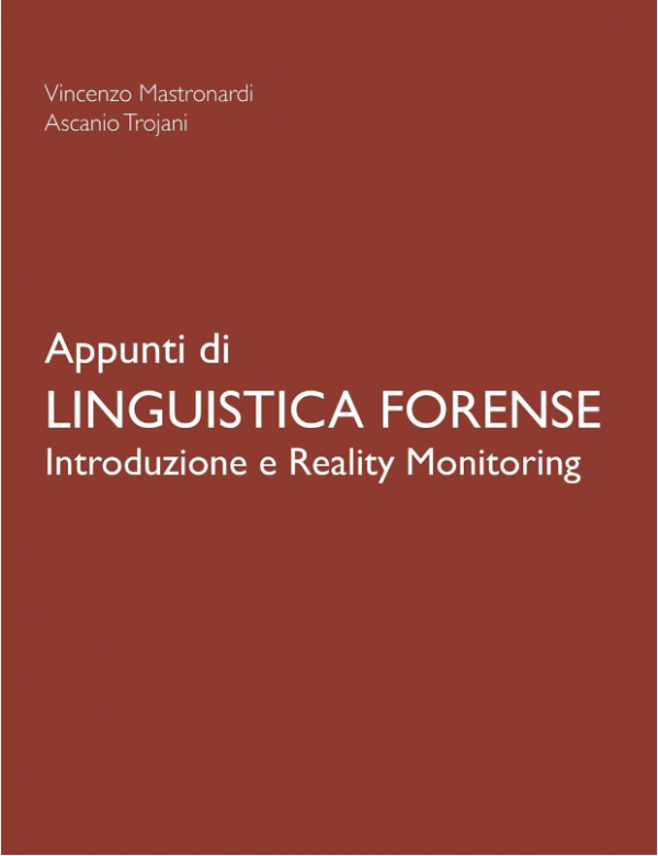 Copertina di Appunti di linguistica forense, scritto da Vincenzo Mastronardi